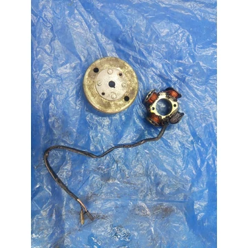 Derbi Vamos 50 G 1996 Gyújtás alaplap generátor állórész forgórész Lichtmaschine sator rotor Zündung Igniter alternator